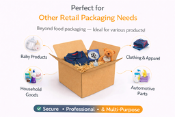 TAKEAWAY CARTONS - 8” x 9.5” x 8” ( 5 Liters round ) 