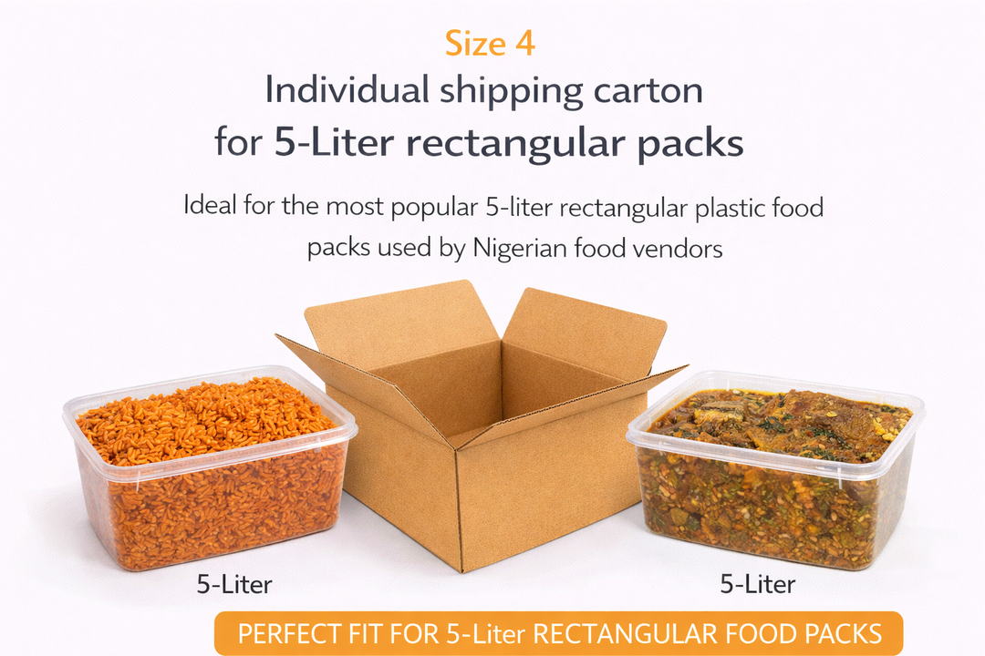 TAKEAWAY CARTONS - 11” x 6” x 7”  -( 5 Liters Rectangular)