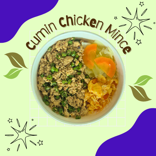 Cumin Chicken Mince Bento