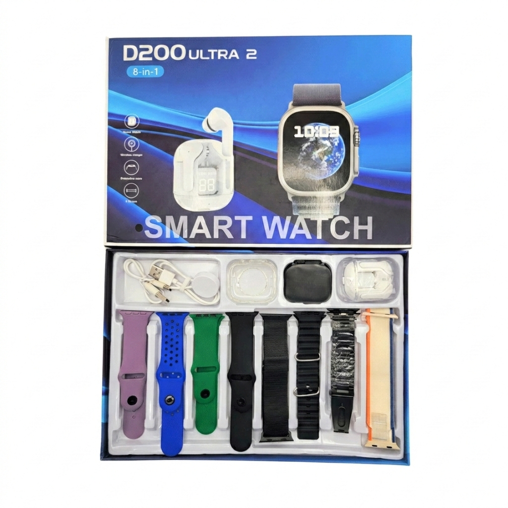 Smartwatch 8 en 1 Ultra 2 Negro 🌑