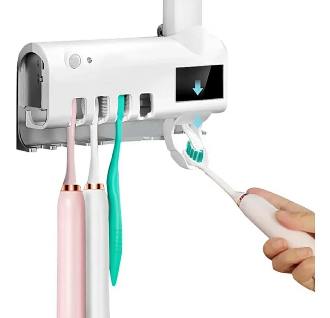 Dispensador de pasta dental, y esterilizador.