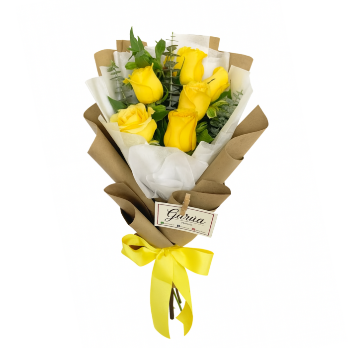 💛 Ramo de Flores Amarillas Precio | 6 Rosas Frescas_0