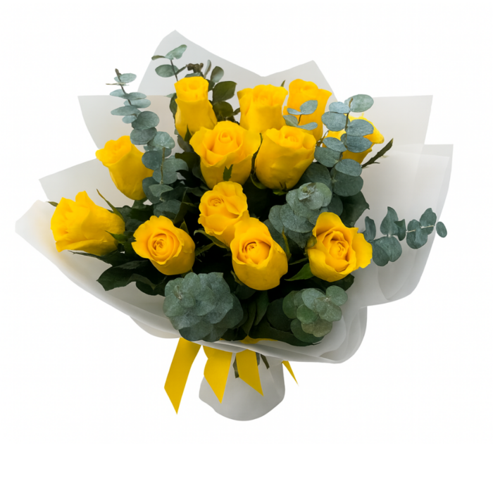 Ramo de Rosas Amarillas (12) | Frescura y Elegancia en Florería Liliana_0