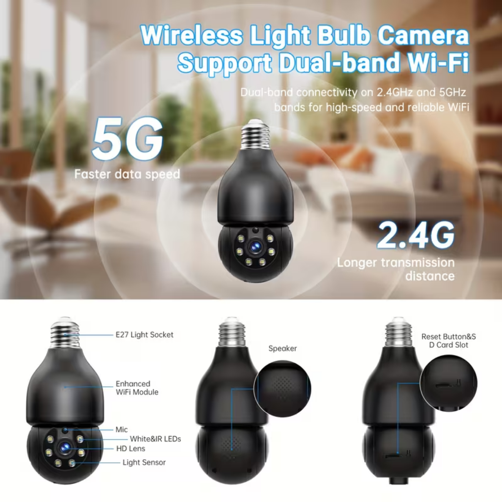 3MP Single Lens Bulb Camera_3