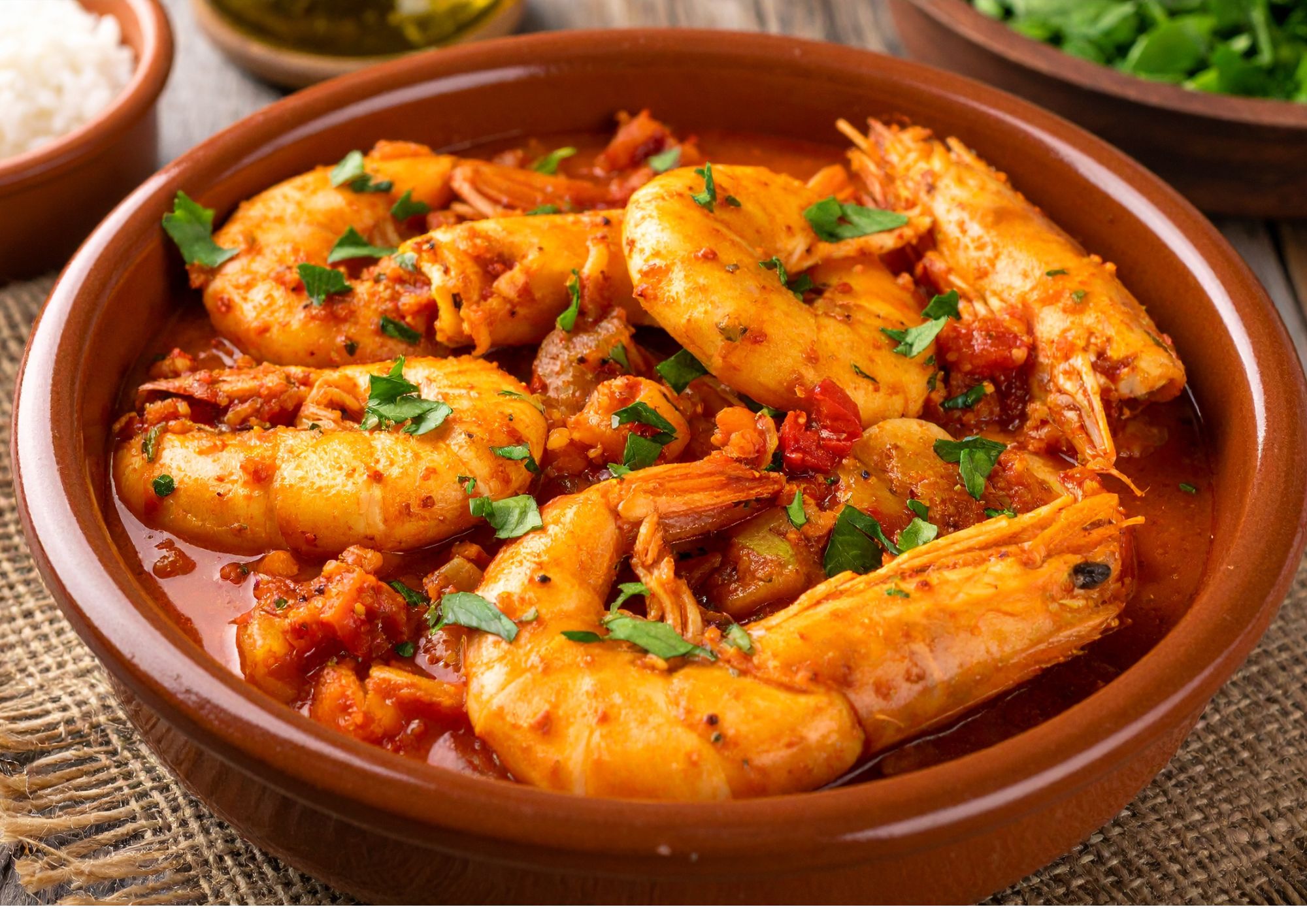 Seafood with padang sauce (tray)