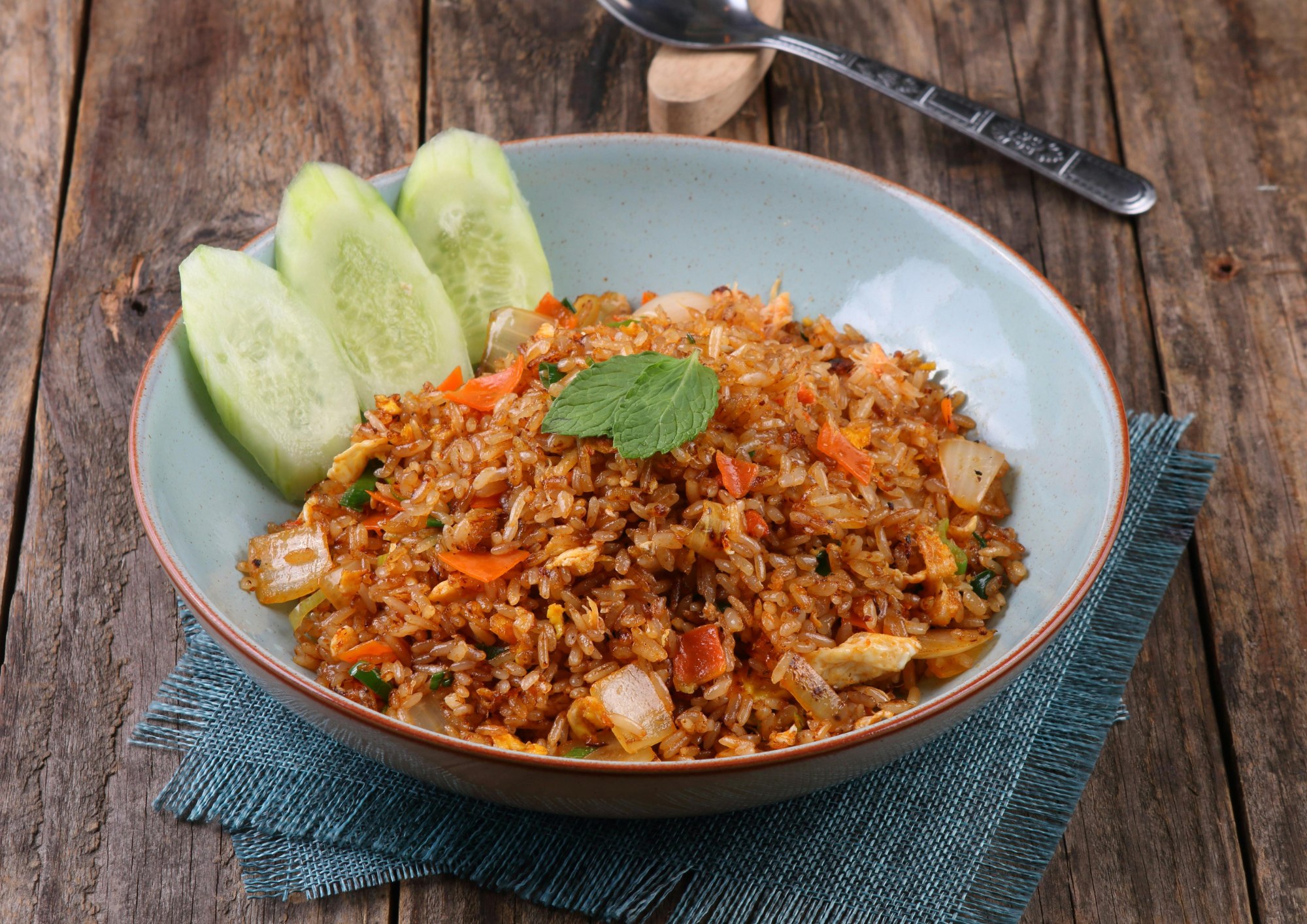 Nasi Goreng + Satay Ayam + kerupuk_0