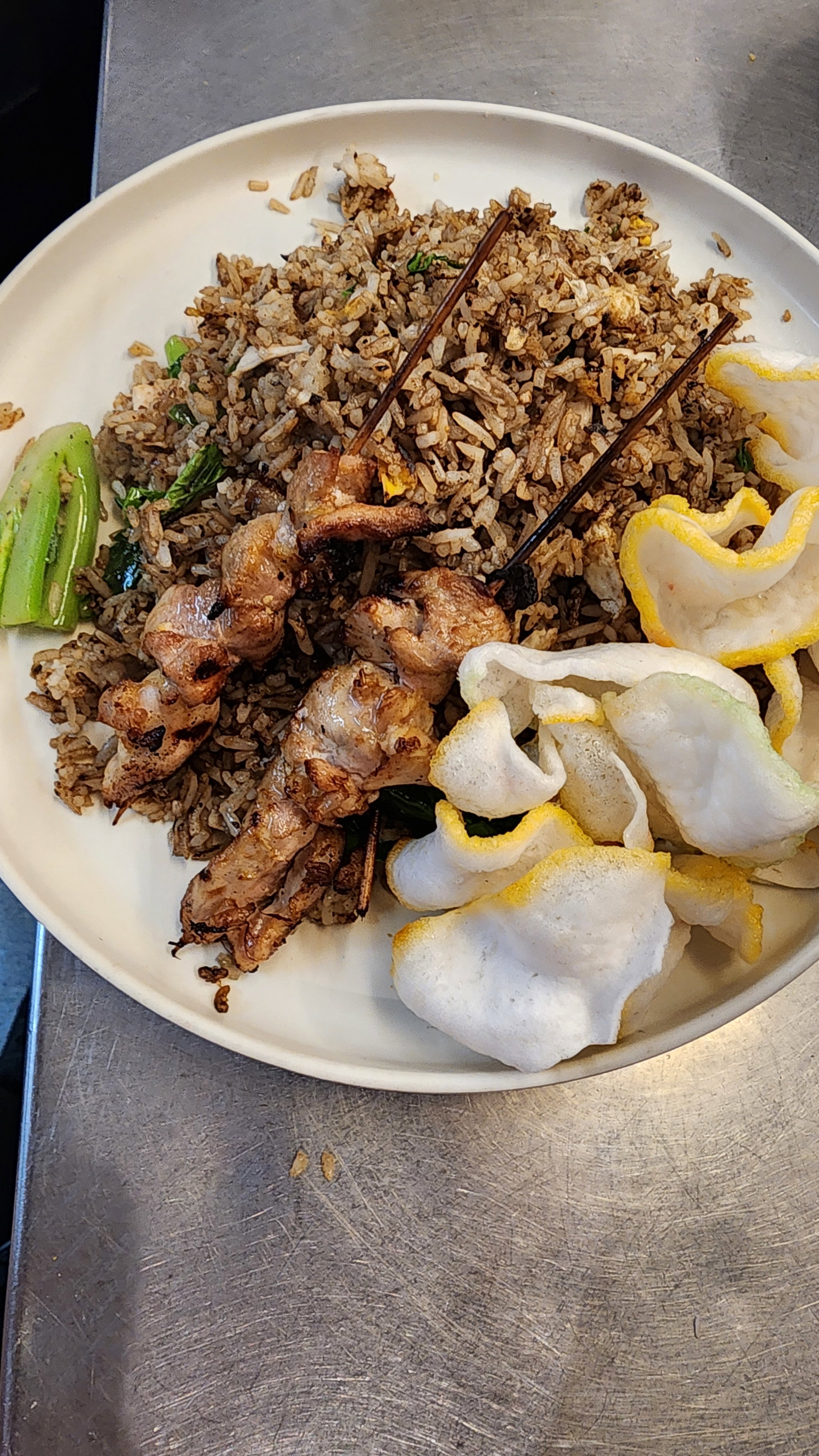 Mie Goreng + Satay Ayam +Kerupuk_0