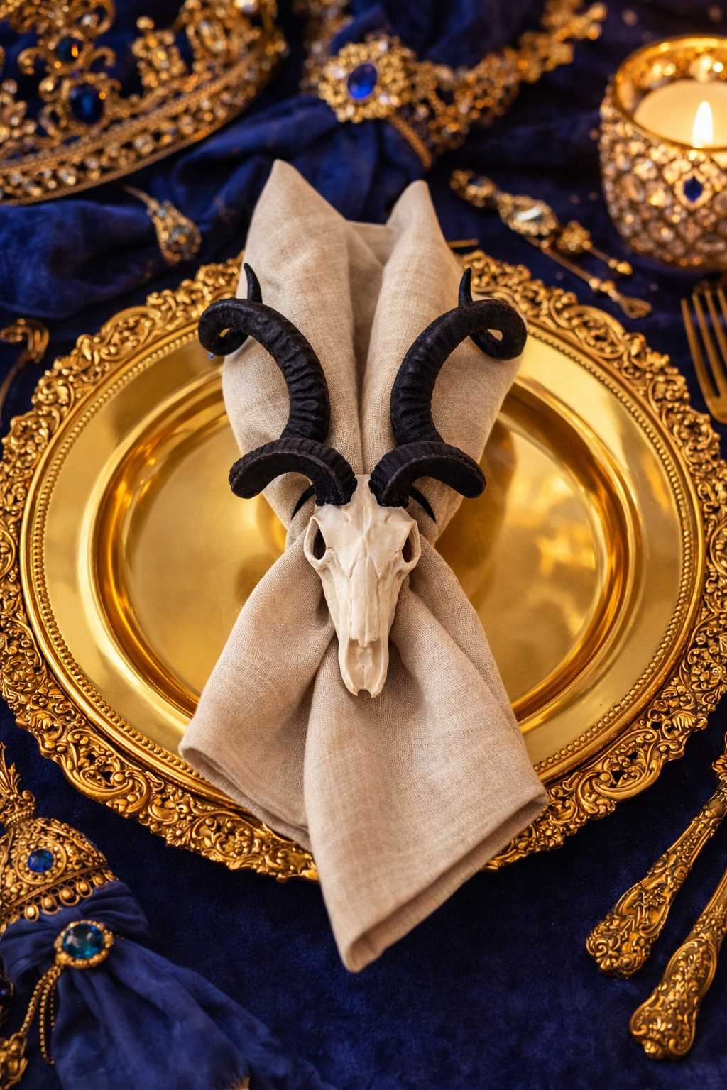 Kudu Skull Napkin Ring_0