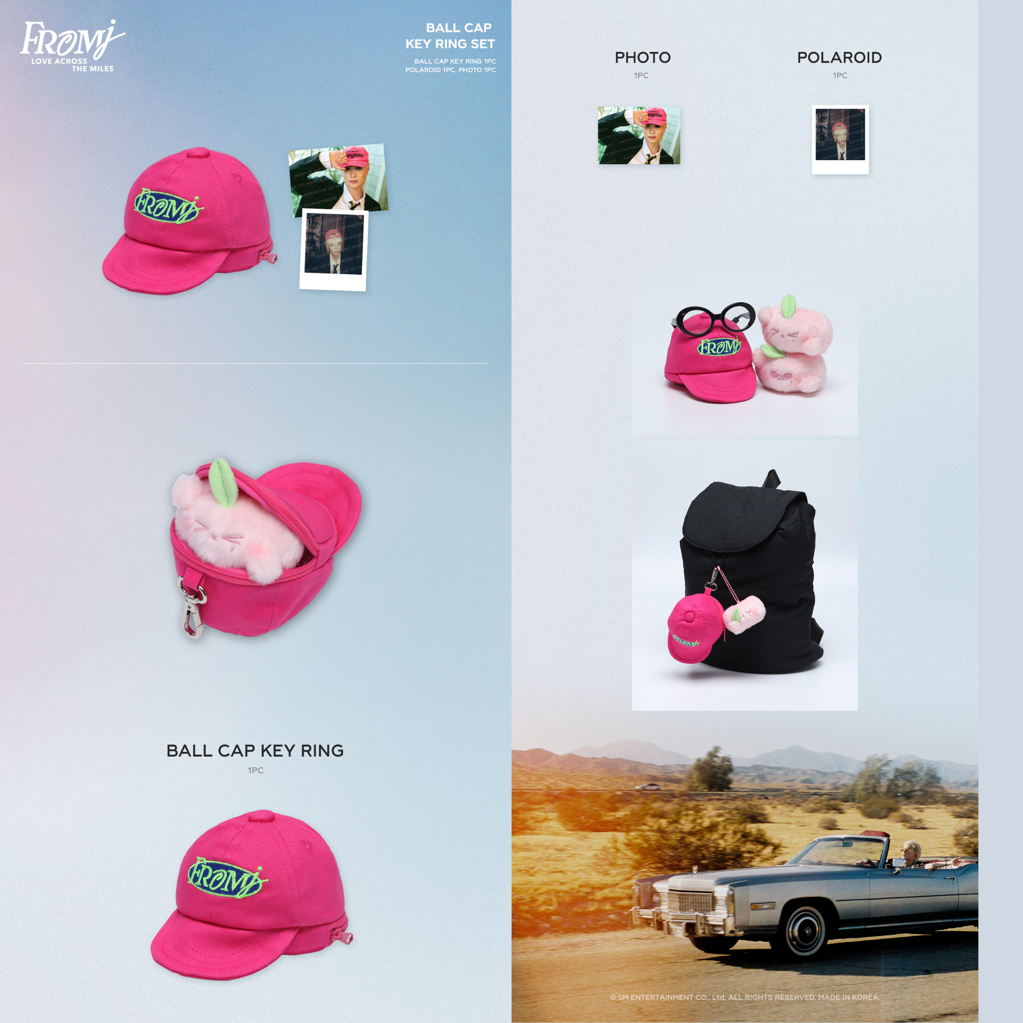 NCT127 JAEHYUN - [FROM J : LOVE ACROSS THE MILES MD] BALL CAP KEY RING SET_1