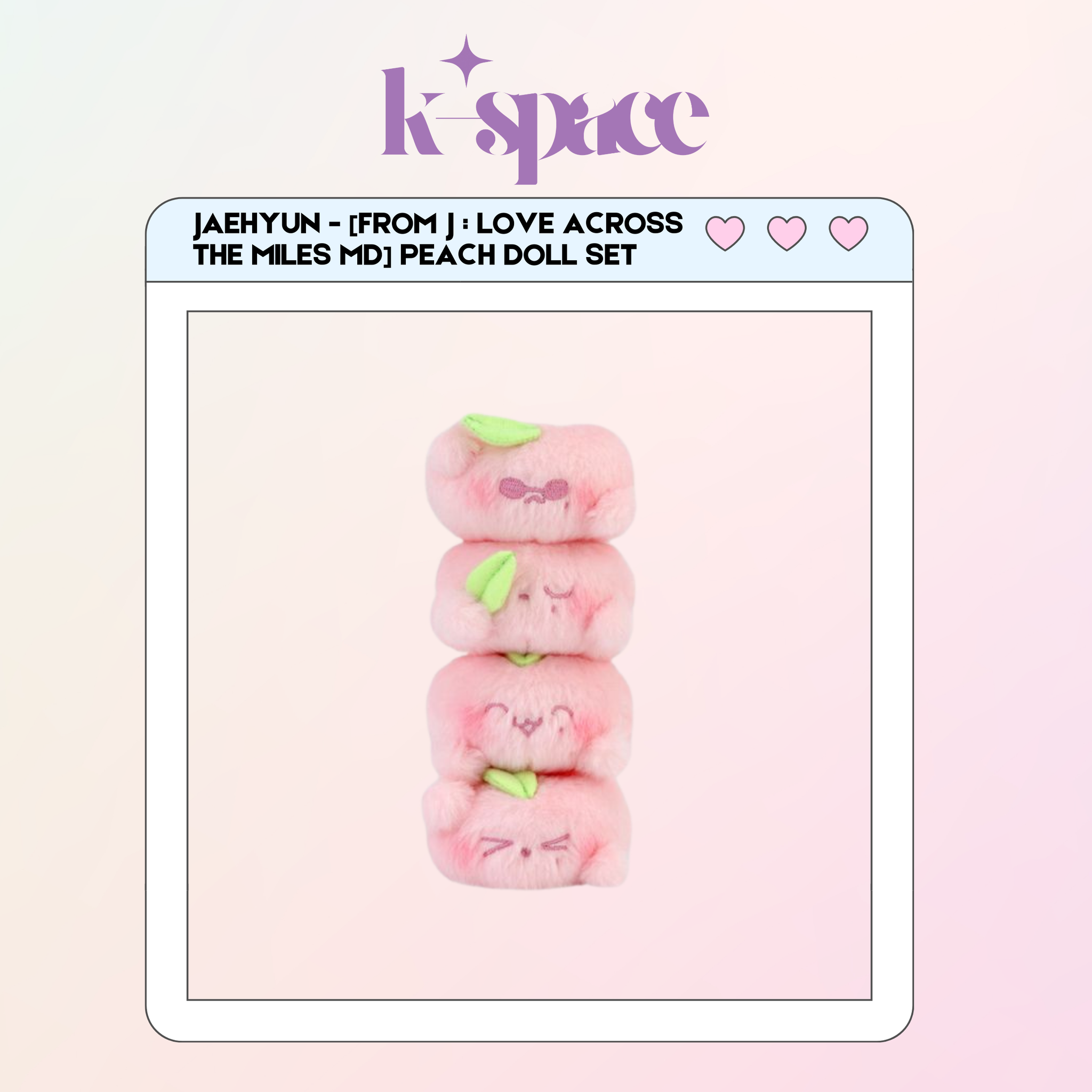 NCT127 JAEHYUN - [FROM J : LOVE ACROSS THE MILES MD] PEACH DOLL SET_0