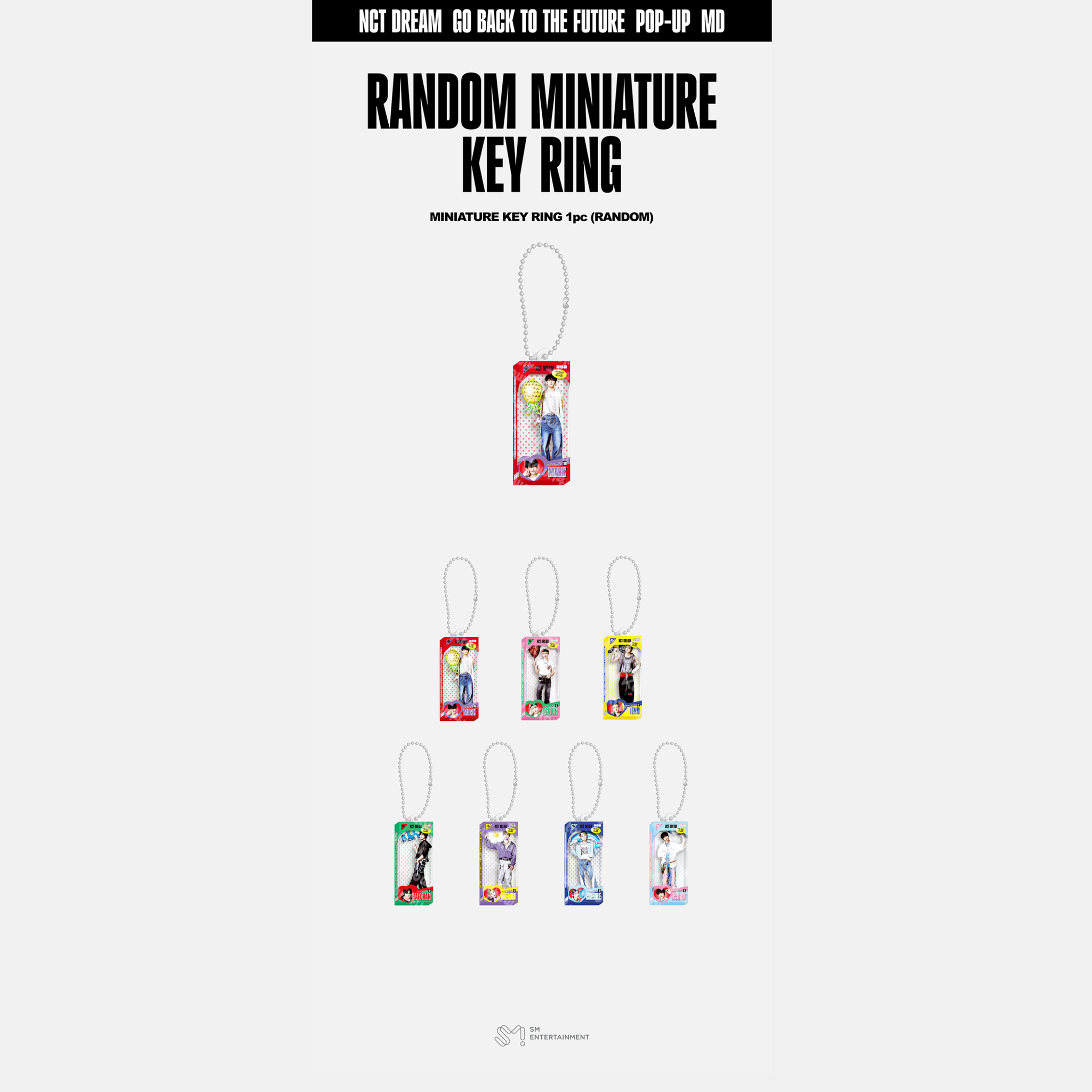 NCT DREAM - [TIME RIDERS POP-UP MD] RANDOM MINIATURE KEYRING_1