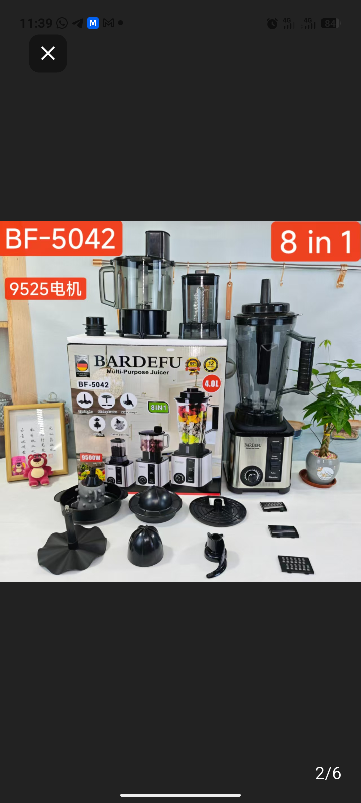 8 in 1 multifunction blender 