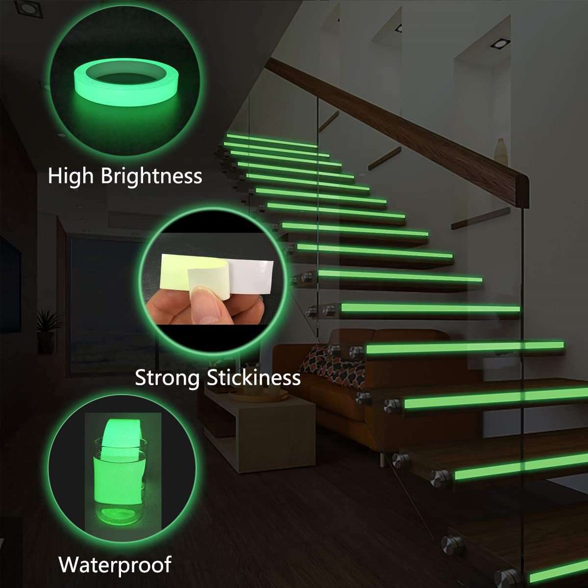 Luminous tape night lasting florescents sticker_2