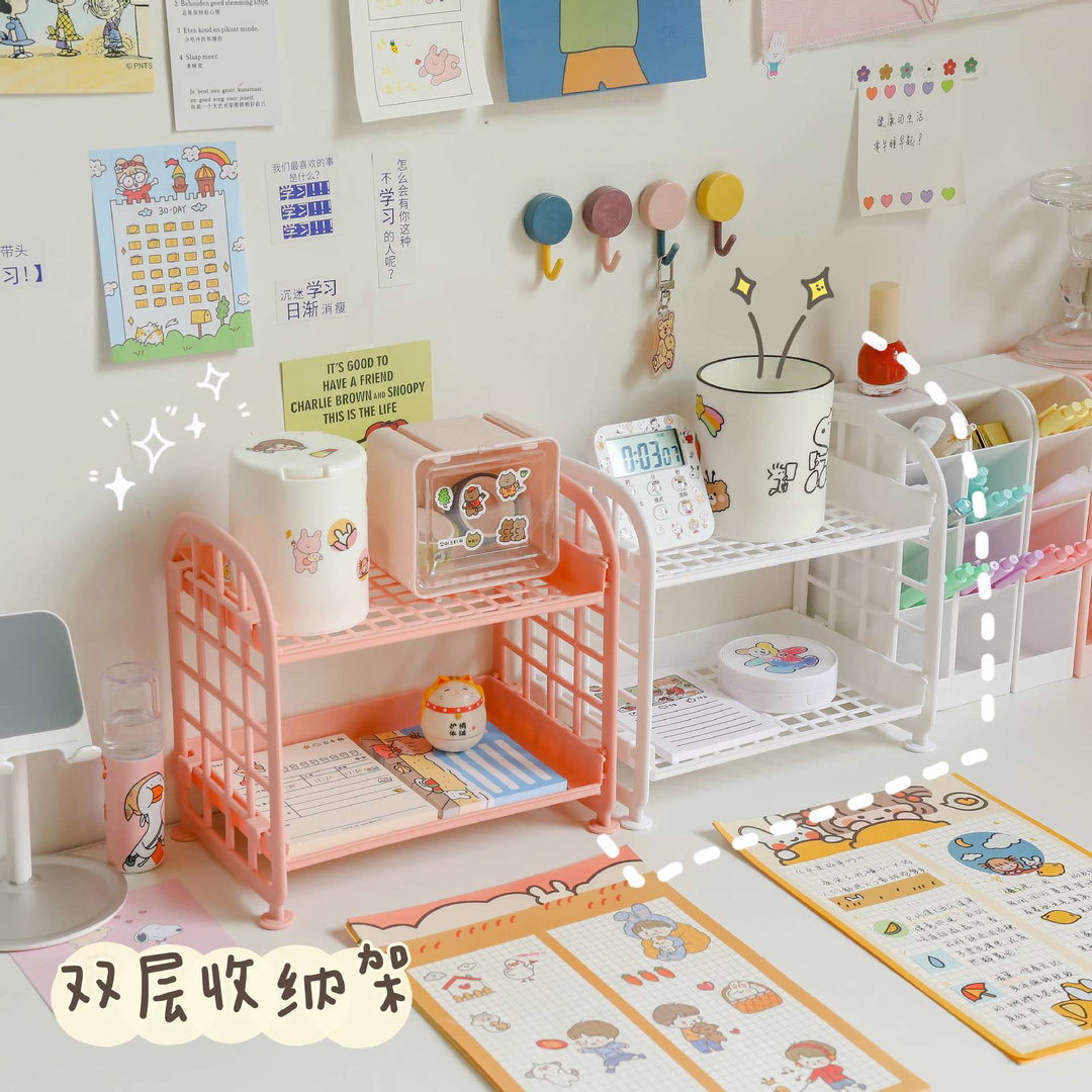 2 layer Hollow storage rack 