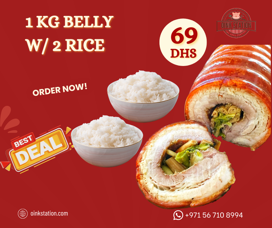 1 KG LECHON BELLY / 2X RICE