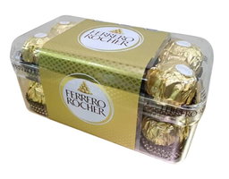 Ferrero Rocher · Galletas cubiertas y rellenas, avellanas (16 un)