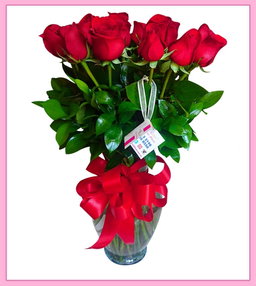 Arreglo de flores naturales rosas 24 piezas