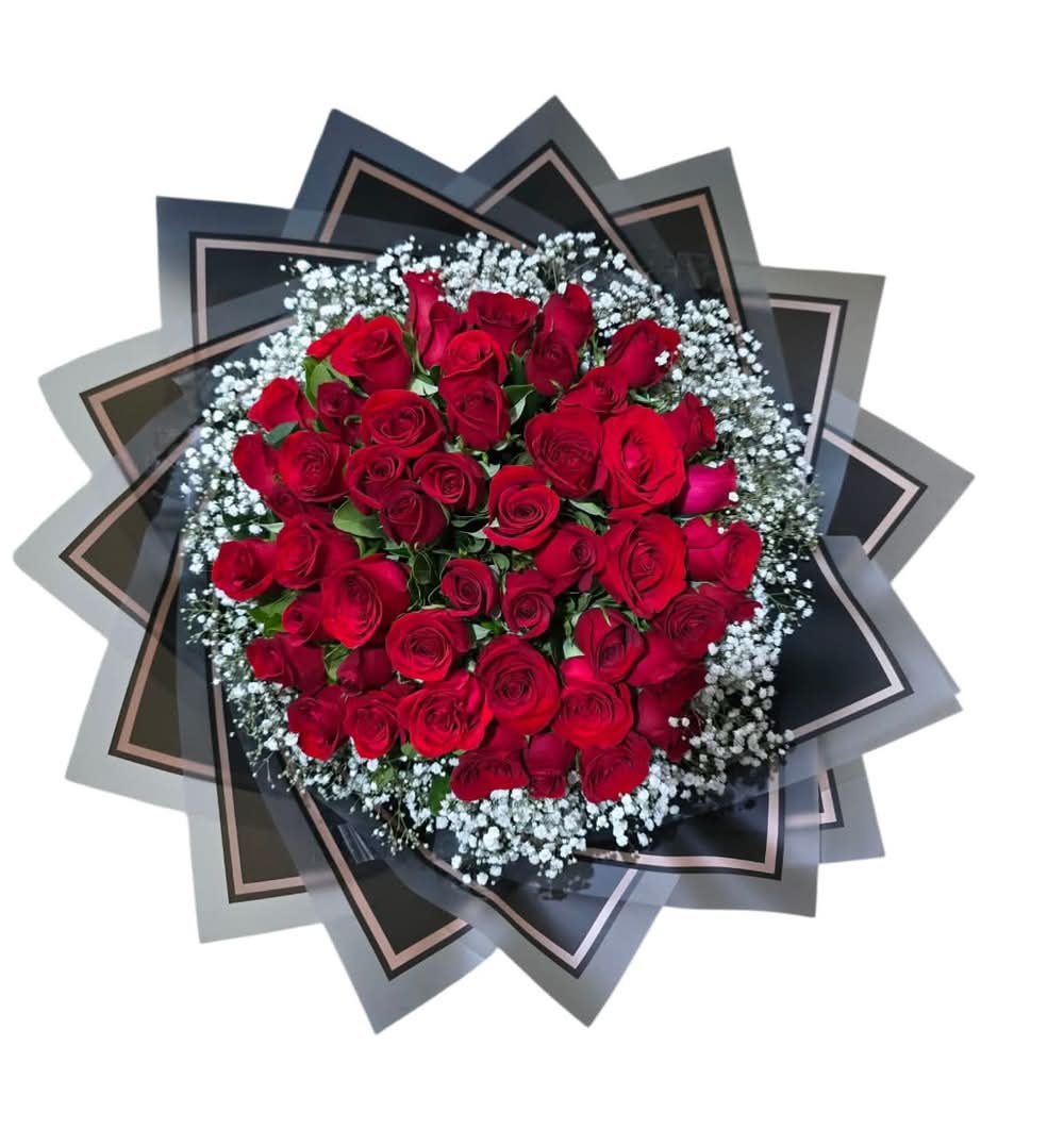 Ramo 50 rosas rojas
