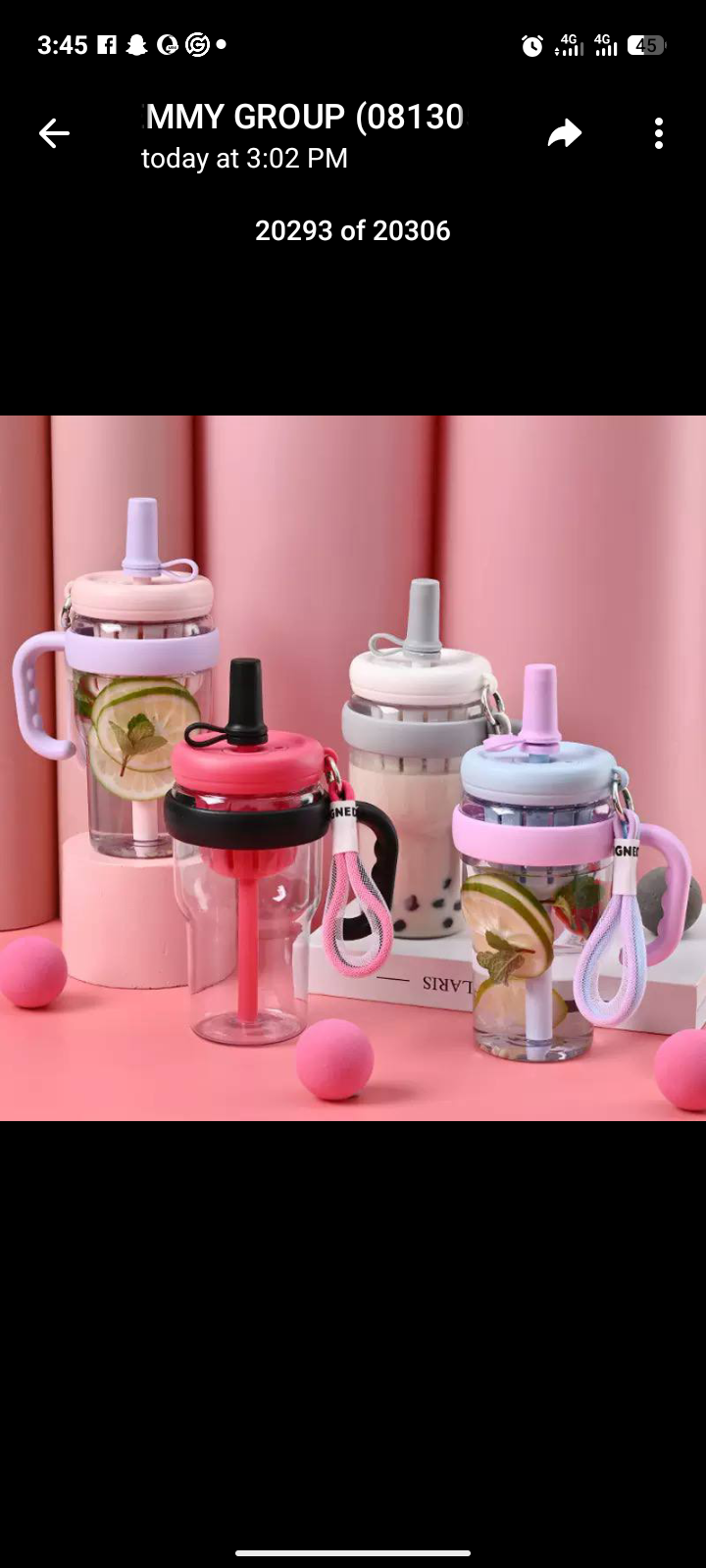 Transparent fancy cups