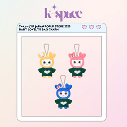 Twice - JYP JAPAN POPUP STORE 2025 (BABY LOVELYS BAG CHARM)