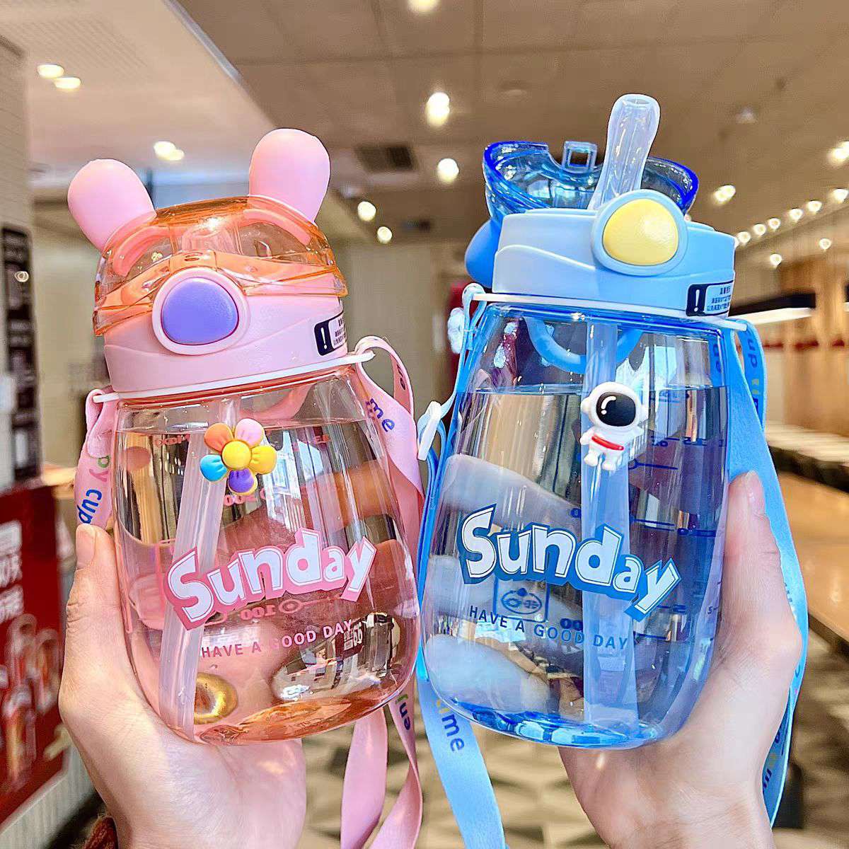 Children's straw water cup_0