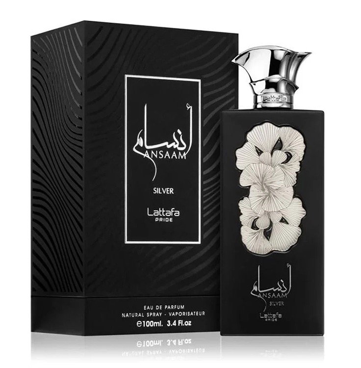 LATTAFA PRIDE ANSAAM SILVER 100ML EDP FOR UNISEX