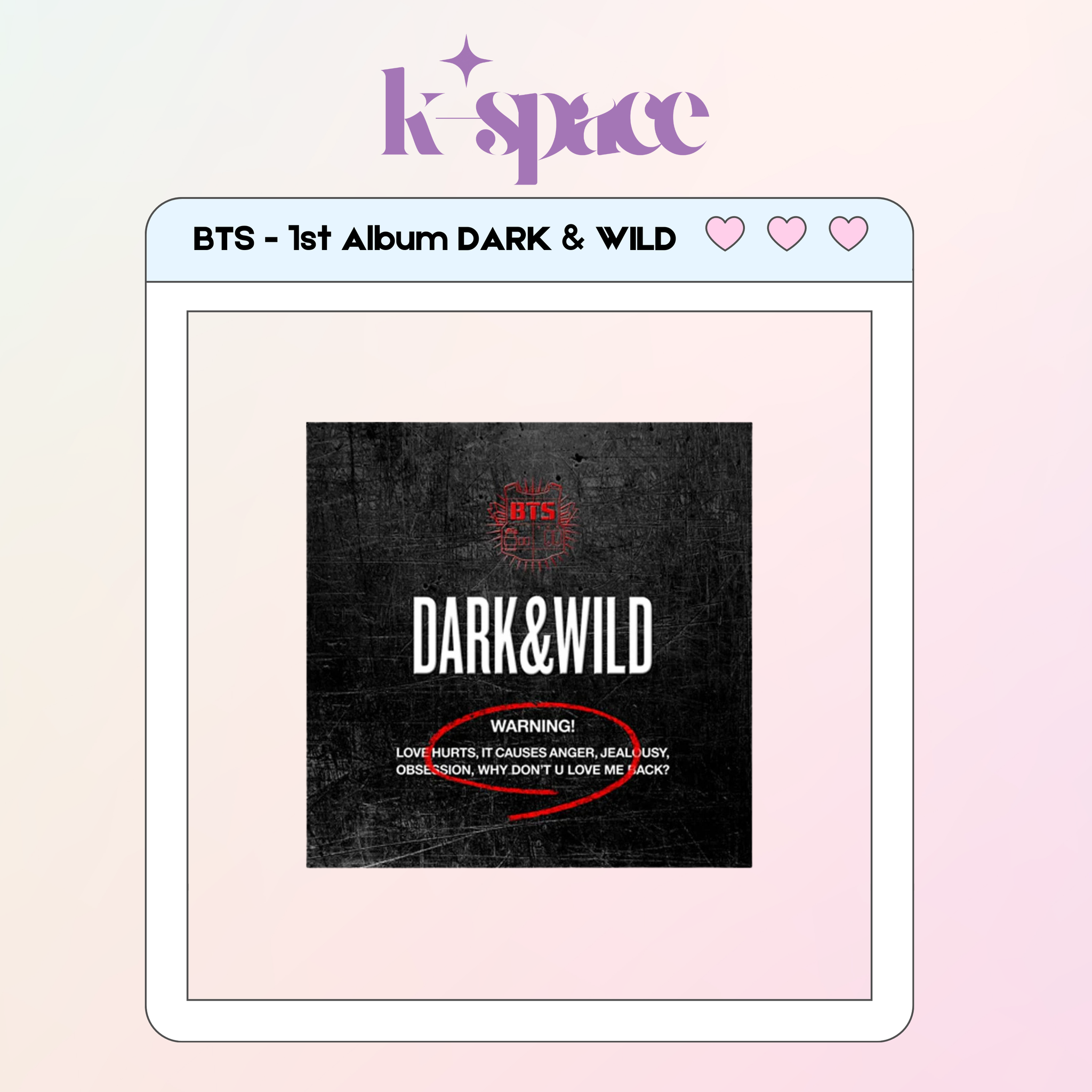 BTS - 1st Album DARK & WILD_0