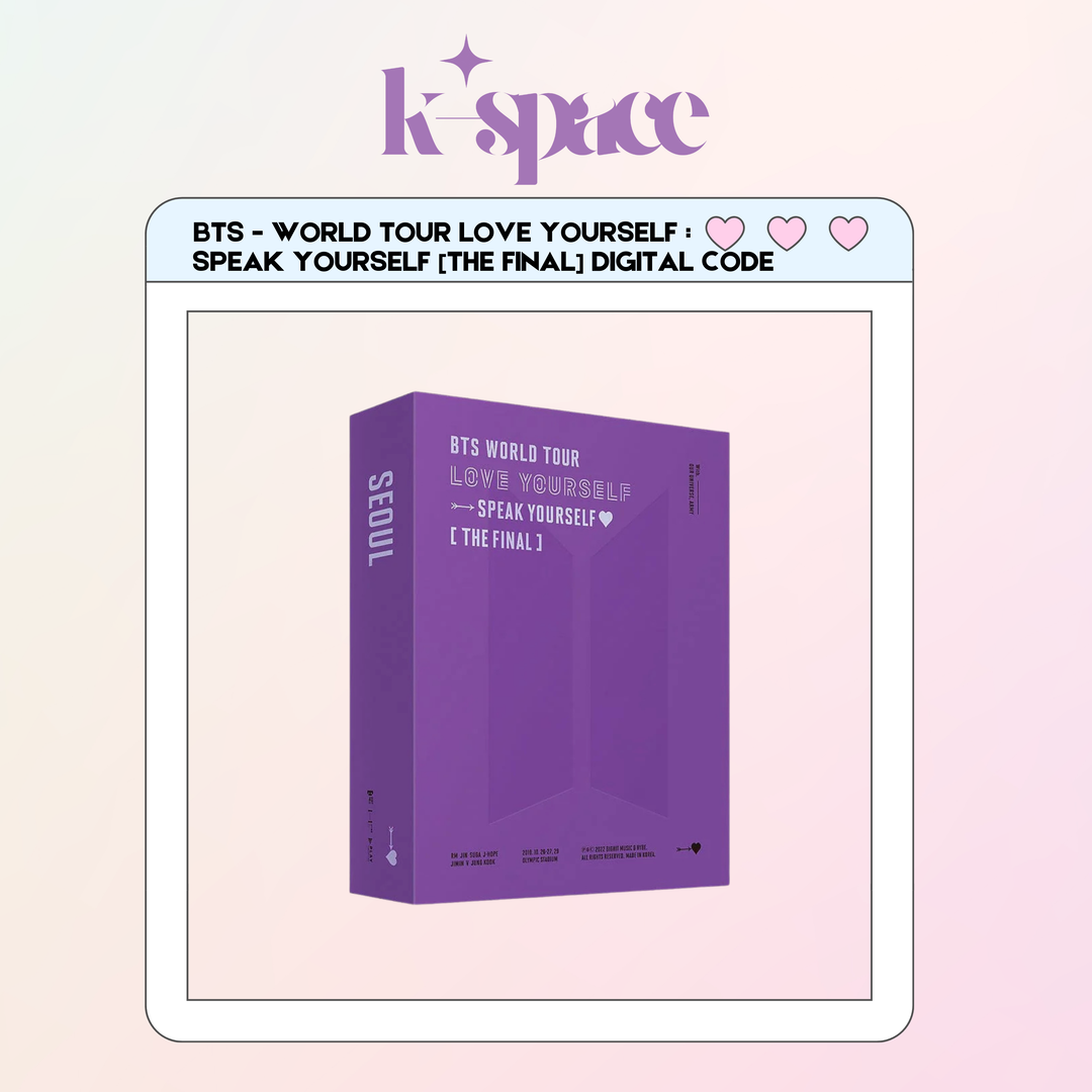 BTS - WORLD TOUR LOVE YOURSELF : SPEAK YOURSELF [THE FINAL] DIGITAL CODE