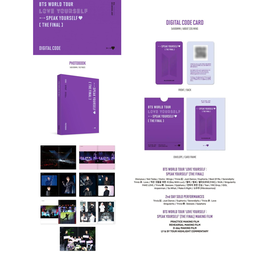 BTS - WORLD TOUR LOVE YOURSELF : SPEAK YOURSELF [THE FINAL] DIGITAL CODE