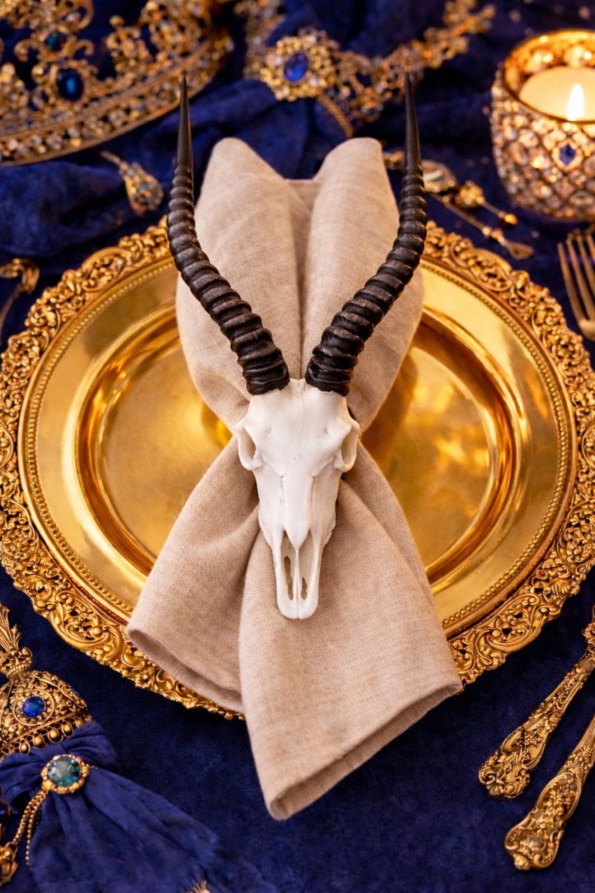 Impala Skull Napkin Rings