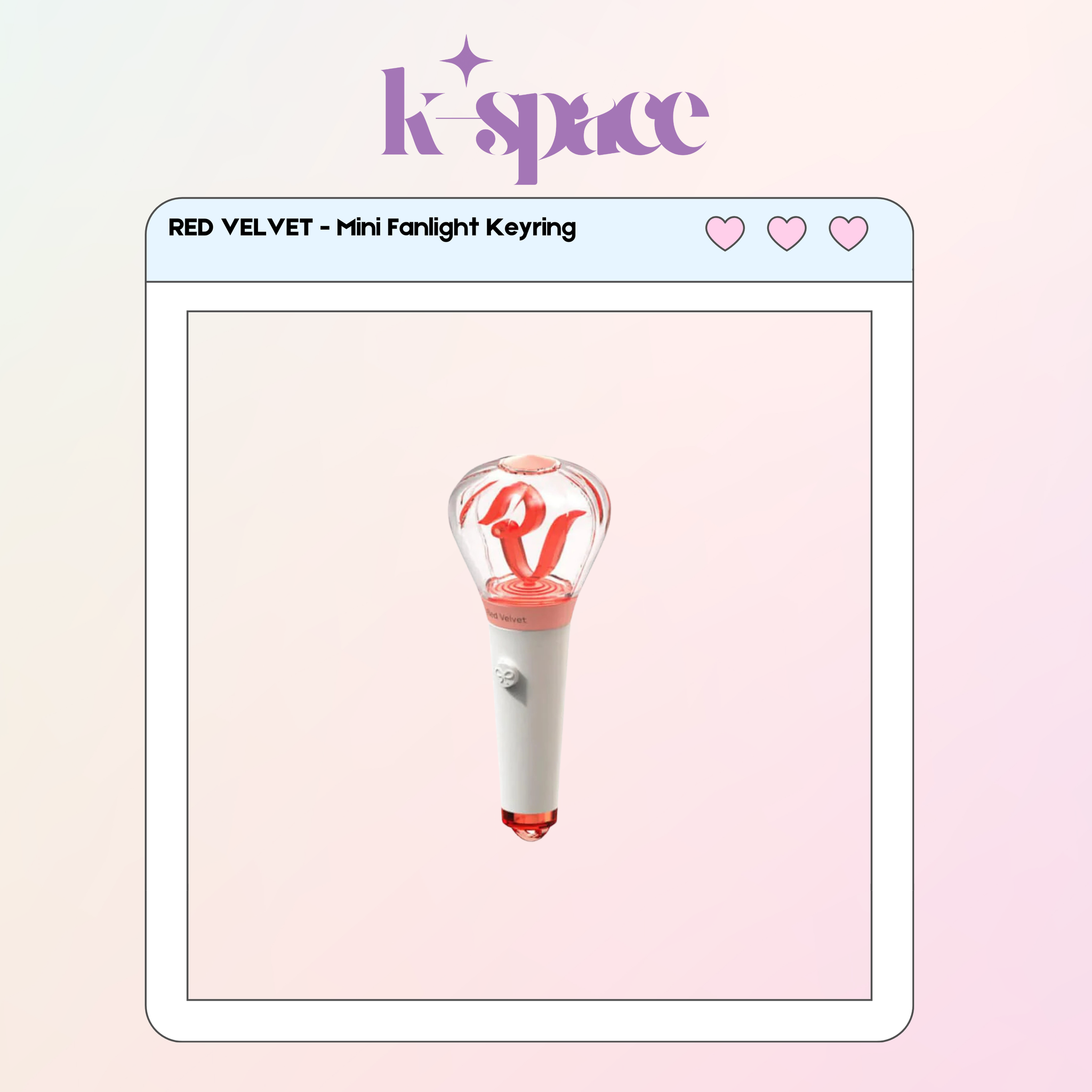 Red Velvet - Official Mini Fanlight Keyring _0