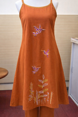 Khadi Cotton Sleeveless Cordset