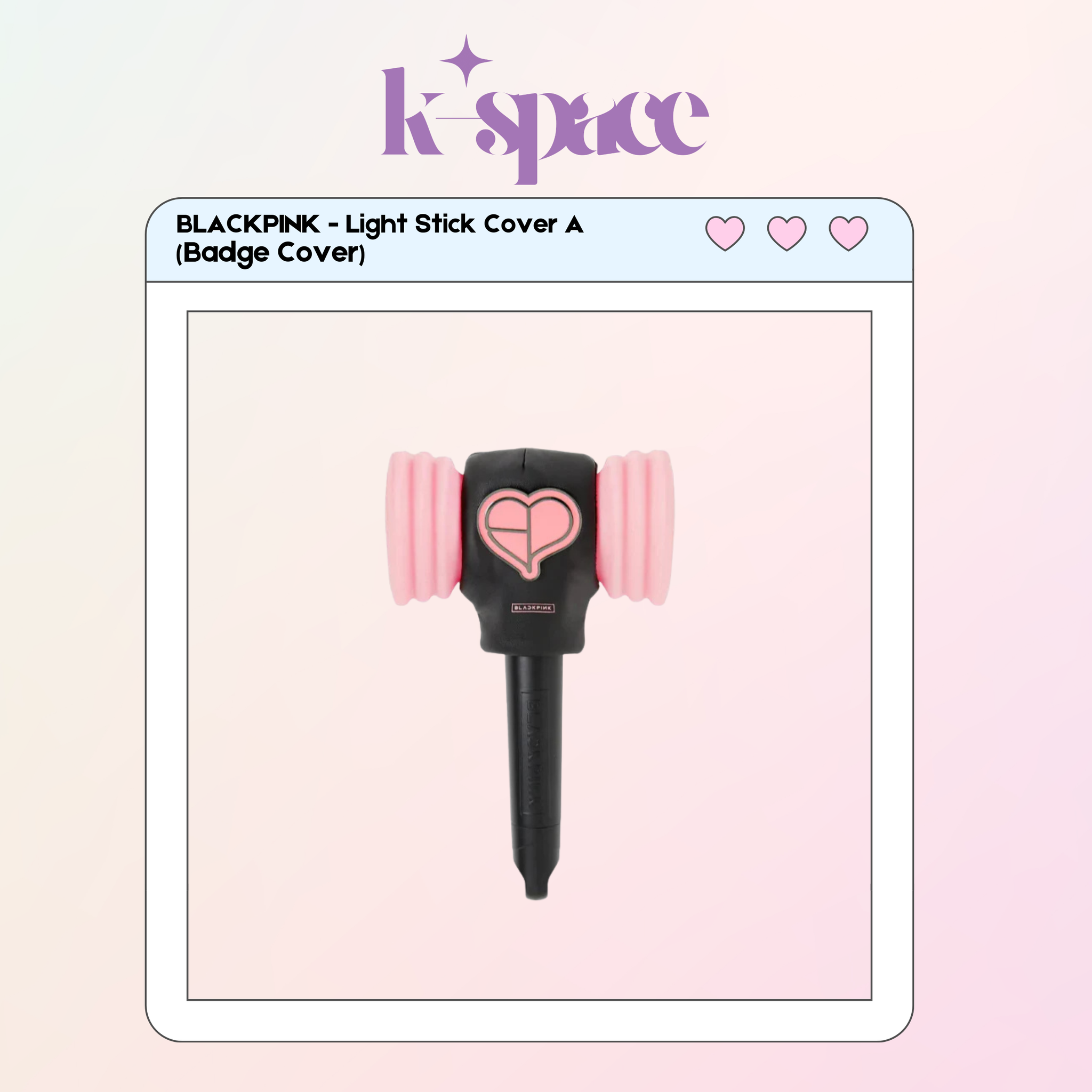 BLACKPINK - Light Stick Cover A (Badge Cover) ['DEADLINE' WORLD TOUR IN SEOUL Official MD]_0