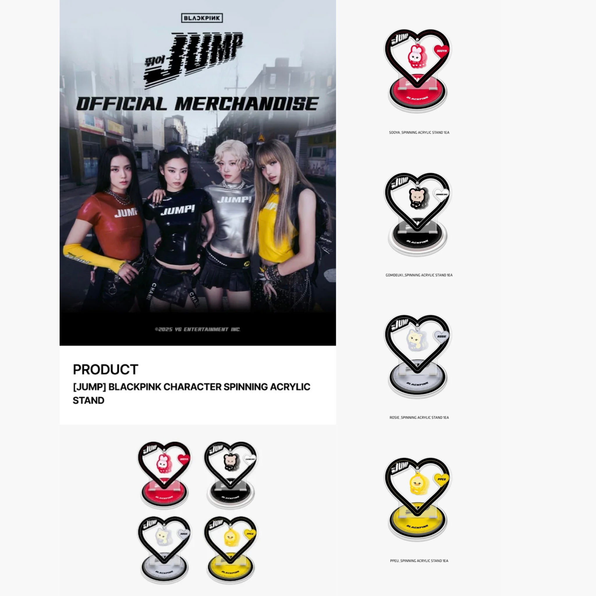 BLACKPINK - Character Spinning Acrylic Stand [JUMP Official MD]_1