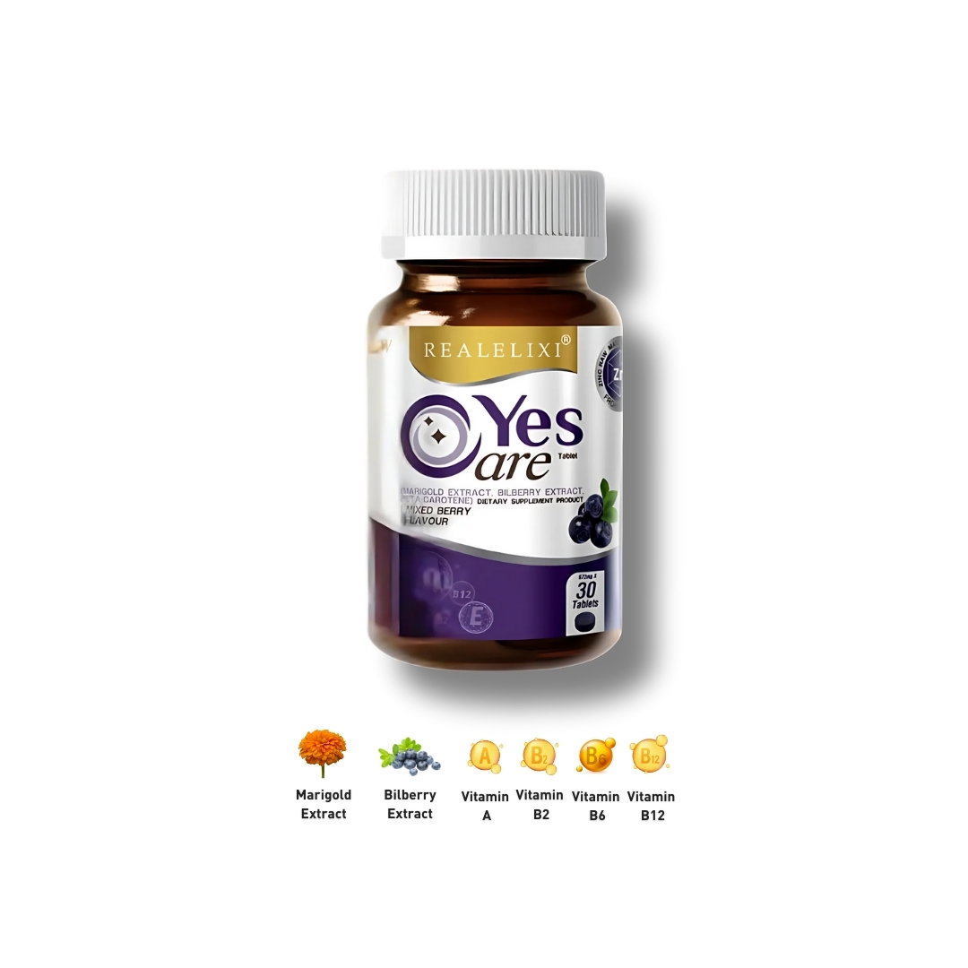 كبسولات فيتامينات للعناية بصحة العيون (30 كبسولة) 
 Realelixi Marizea Yes Care Capsules_1