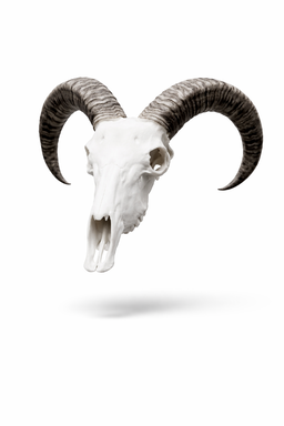 Animal Skulls Barbary Sheep with STAND