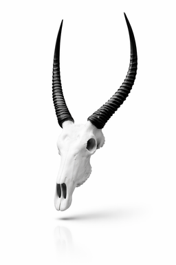 Miniature Animal skull Waterbuck with STAND