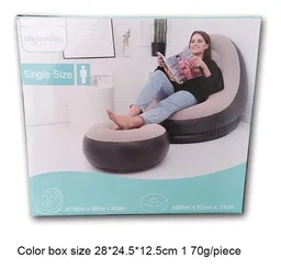Puff Inflable + posapies. 