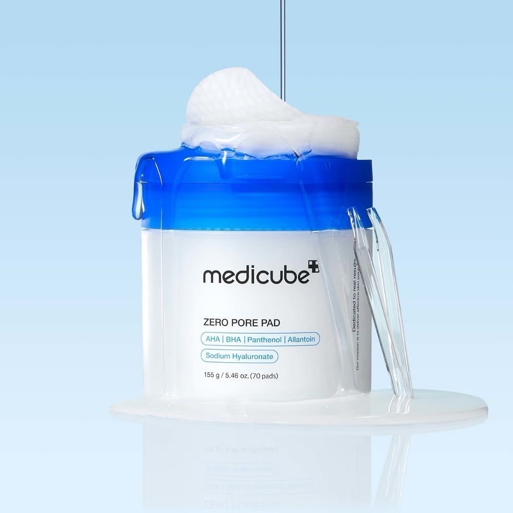 ⁨ بادات زيرو لتنقية المسام ميدكيوب - 155غرام | Medicube zero pore pad_1