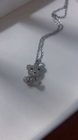 Silver Teddy Necklace 
