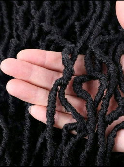 Super Long Soft Locs Crochet Hair, Pre Looped New Faux Locs Crochet Braids Goddess Locs Dreadlocs Synthetic Hair
