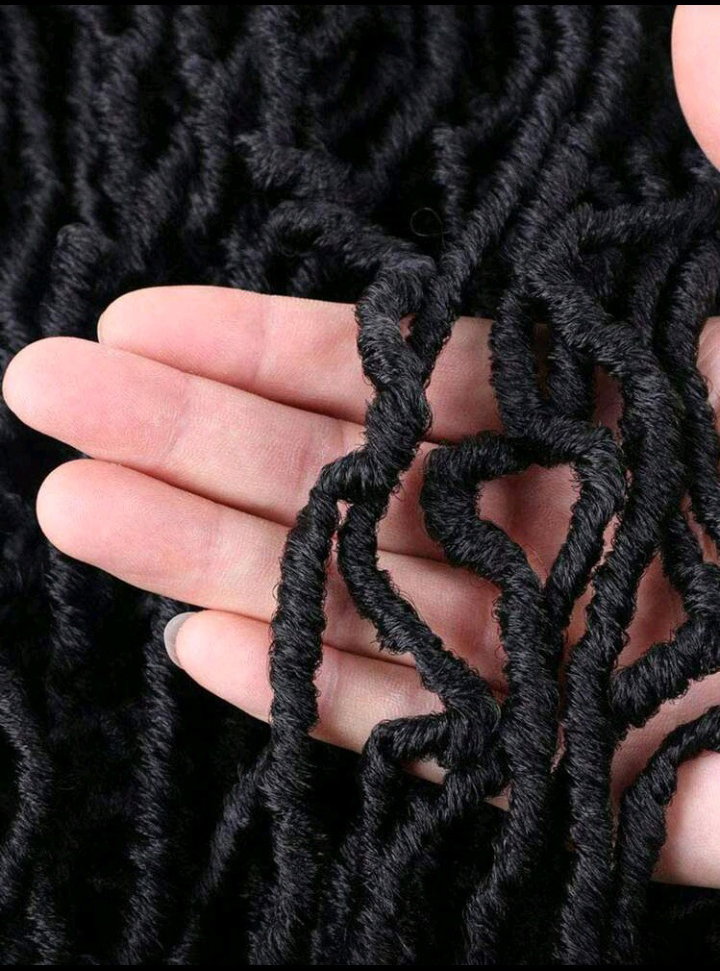 Super Long Soft Locs Crochet Hair, Pre Looped New Faux Locs Crochet Braids Goddess Locs Dreadlocs Synthetic Hair_7