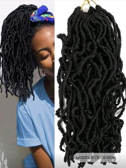 Super Long Soft Locs Crochet Hair, Pre Looped New Faux Locs Crochet Braids Goddess Locs Dreadlocs Synthetic Hair
