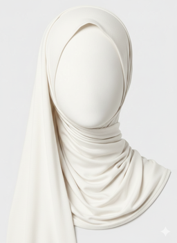 Off White - Jersey Scarf Hijab