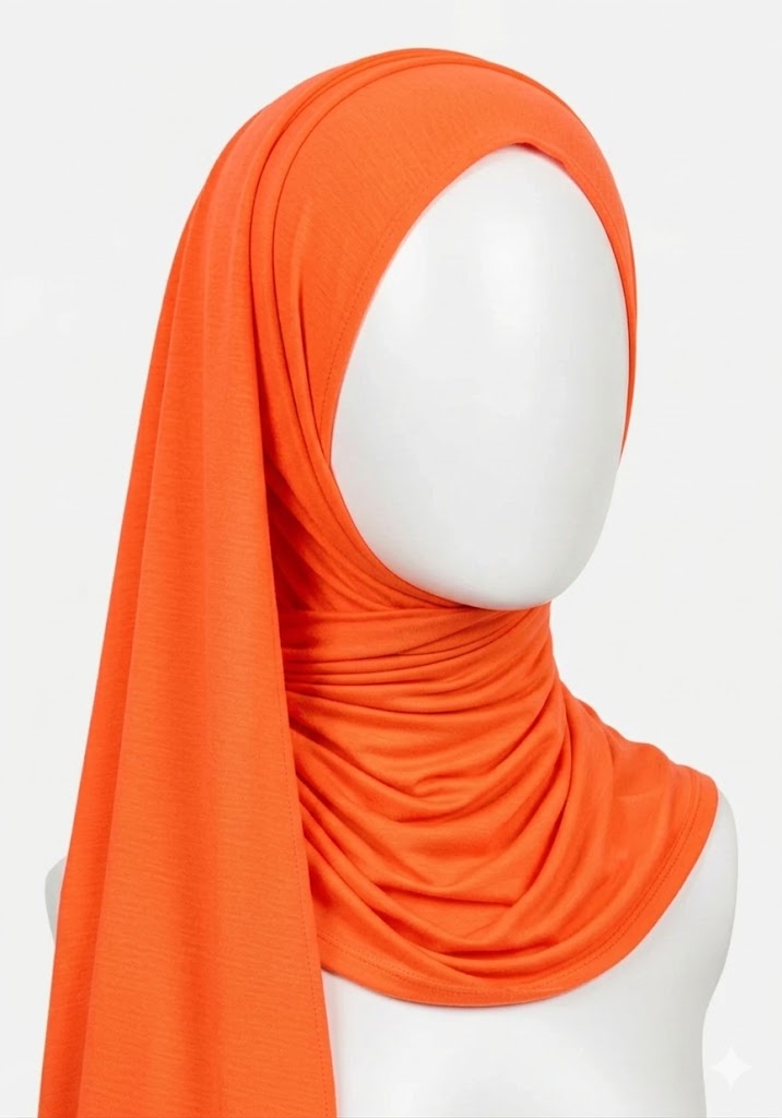 Orange - Jersey Scarf Hijab