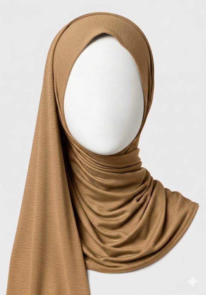 Tan - Jersey Scarf Hijab_0