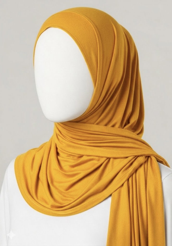 Mustard Yellow- Jersey Scarf Hijab
