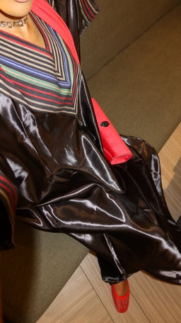 Black - Mikado Aso Oke Bubu Kaftan