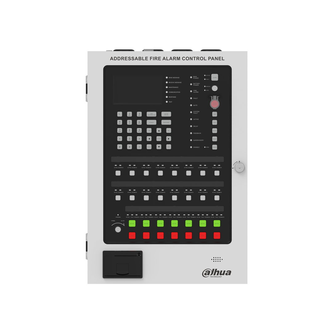 DHI-HY-1025 - Addressable Fire Alarm Control Panel With Printer - 2 Loop_0
