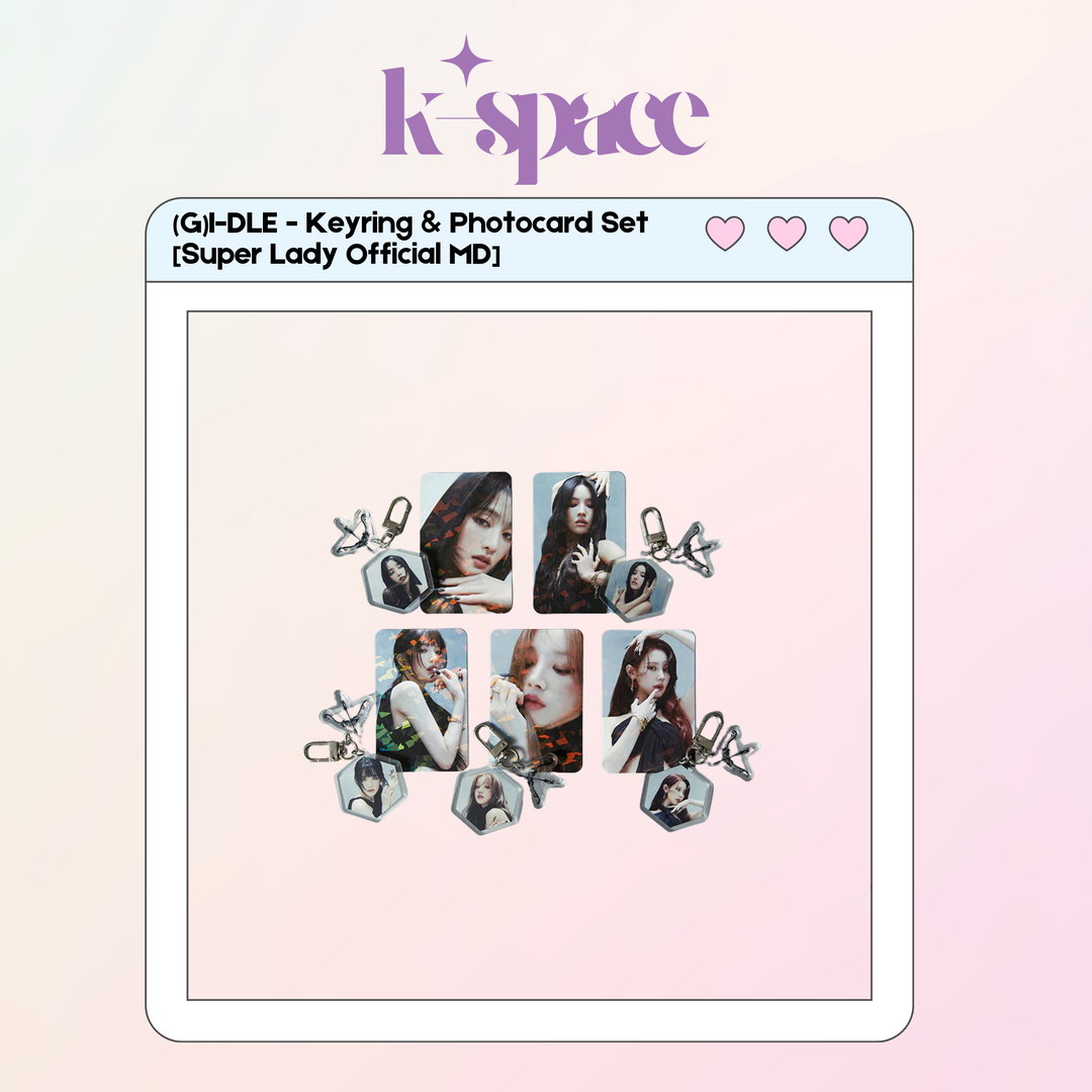 (G)I-DLE - Keyring & Photocard Set 0 Ver. [Super Lady Official MD]